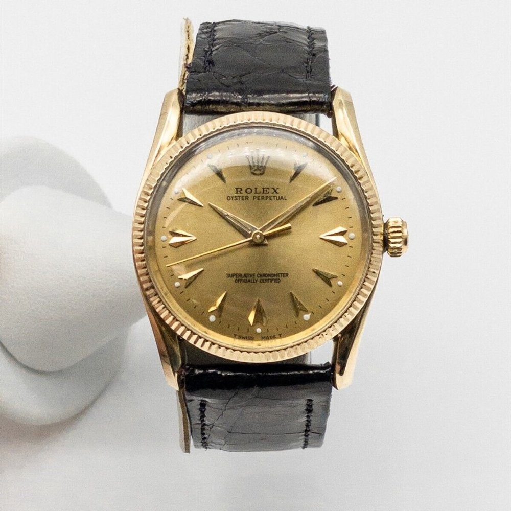 Men's Rolex 18kt Oyster Perpetual Watch! Serviced!